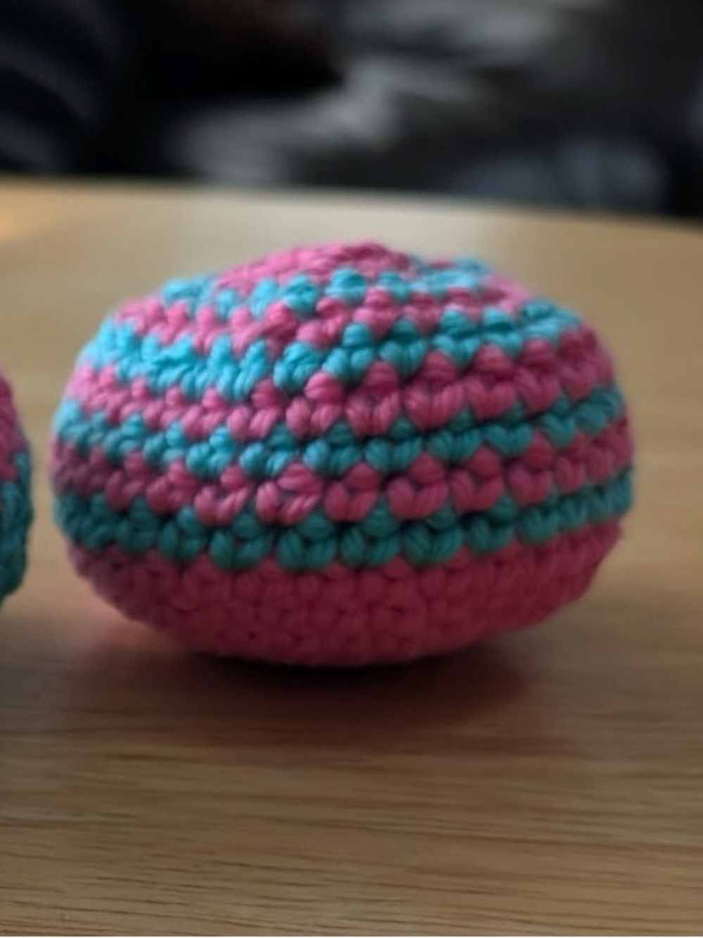 Handmade crochet Hacky Sack